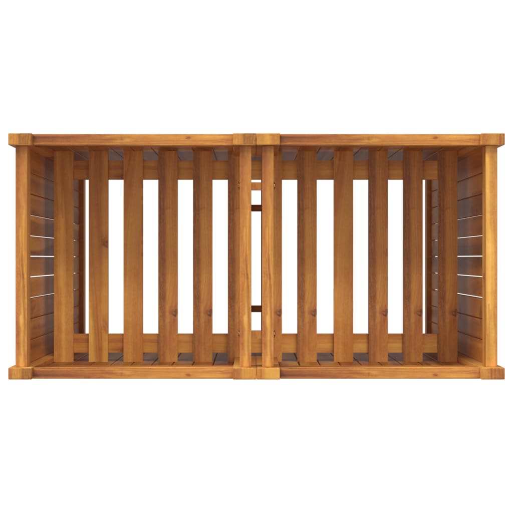 Sodo lovelis su įdėklu, 84x42x100cm, akacijos medienos masyvas Sodo lovelis su įdėklu, 84x42x100cm, akacijos medienos masyvas - Image 8