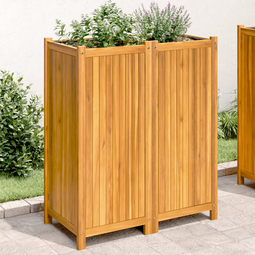 Sodo lovelis su įdėklu, 84x42x100cm, akacijos medienos masyvas Sodo lovelis su įdėklu, 84x42x100cm, akacijos medienos masyvas - Image 2