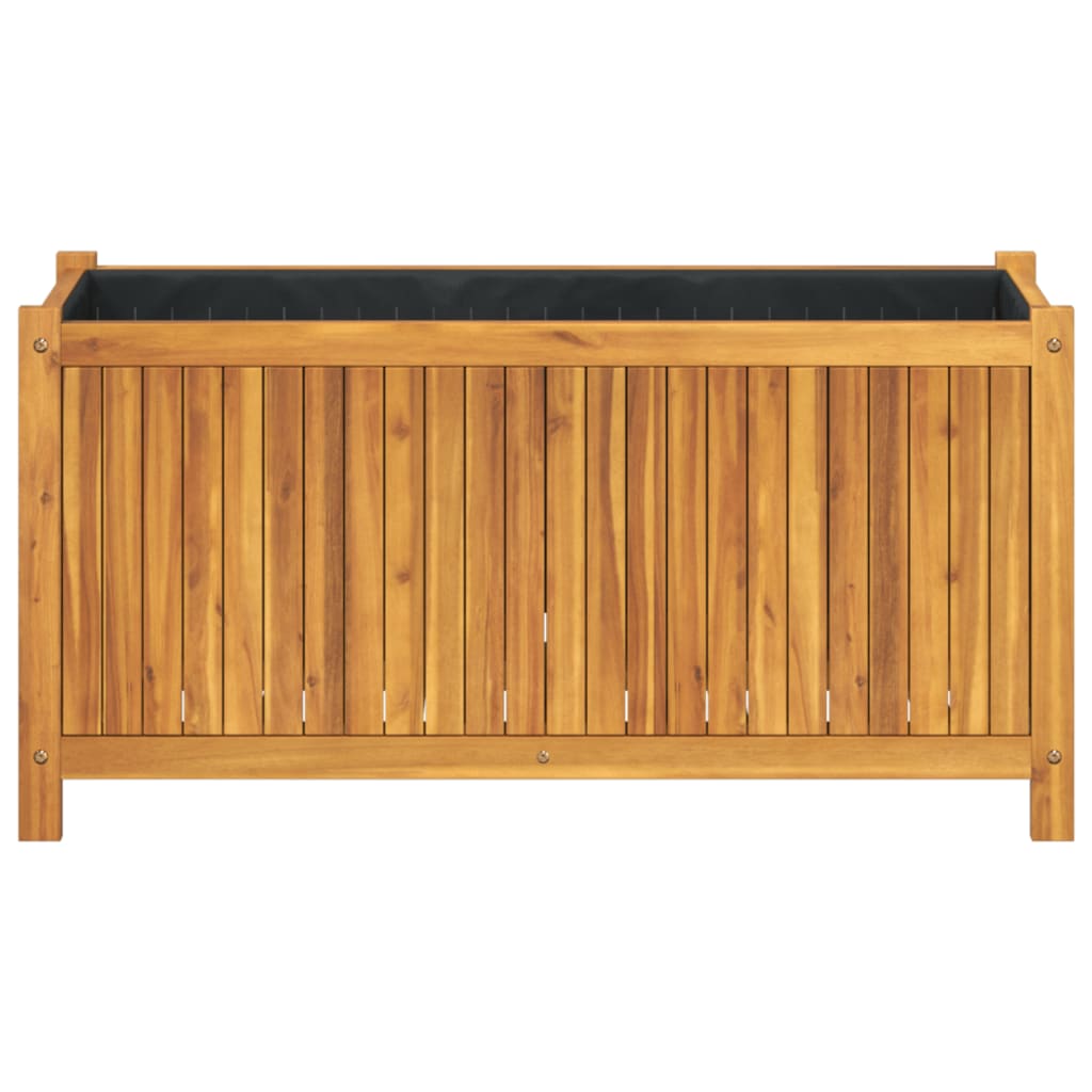 Sodo lovelis su įdėklu, 99,5x38x50cm, akacijos medienos masyvas Sodo lovelis su įdėklu, 99,5x38x50cm, akacijos medienos masyvas - Image 4