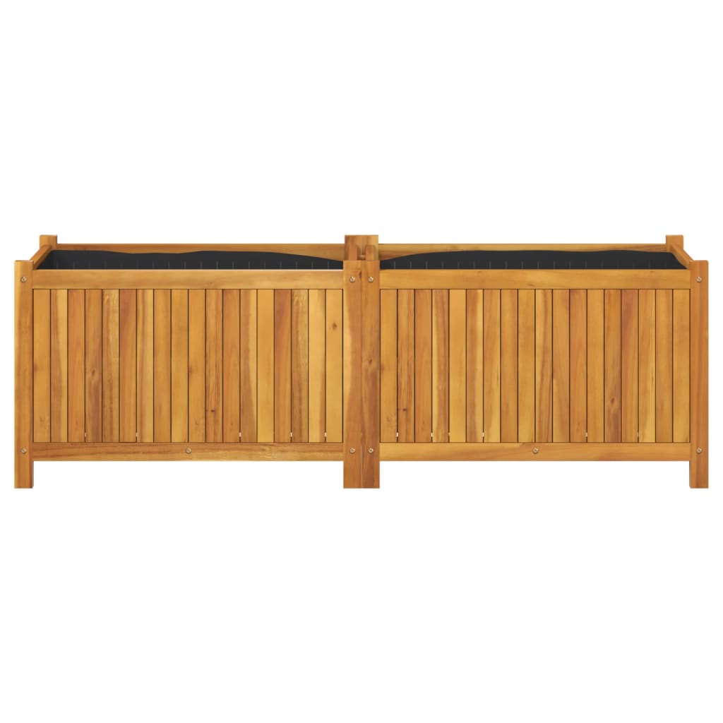 Sodo lovelis su įdėklu, 153×38,5x50cm, akacijos masyvas Sodo lovelis su įdėklu, 153x38,5x50cm, akacijos masyvas - Image 4