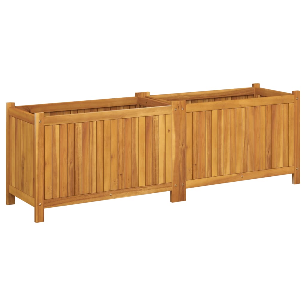 Sodo lovelis su įdėklu, 153×38,5x50cm, akacijos masyvas Sodo lovelis su įdėklu, 153x38,5x50cm, akacijos masyvas - Image 5