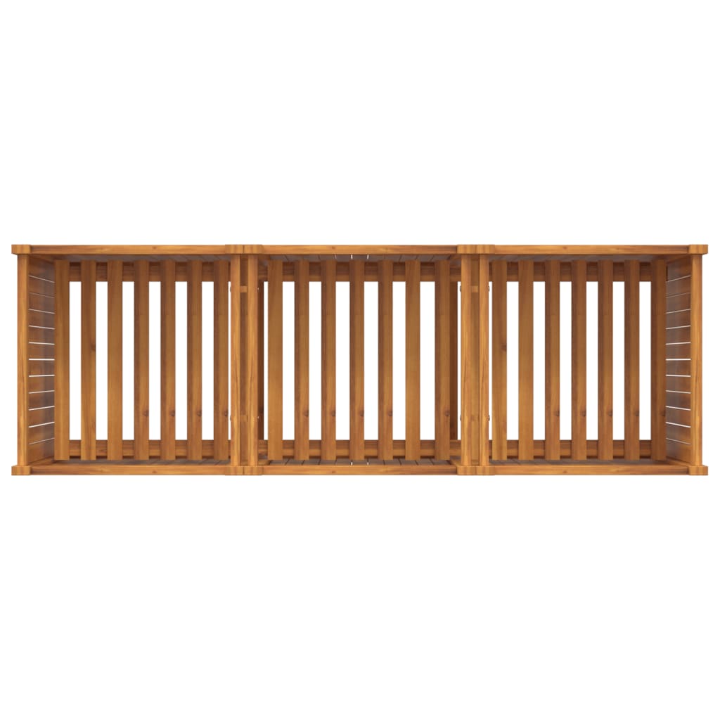 Sodo lovelis su įdėklu, 150x50x75cm, akacijos medienos masyvas Sodo lovelis su įdėklu, 150x50x75cm, akacijos medienos masyvas - Image 8