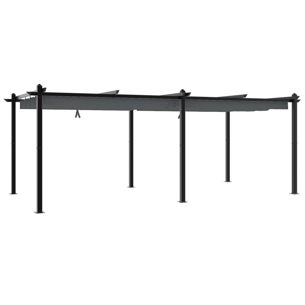 Sodo pavėsinė su ištraukiamu stogu, antracito, 3x6m, aliuminis Sodo pavėsinė su ištraukiamu stogu, antracito, 3x6m, aliuminis - Image 6
