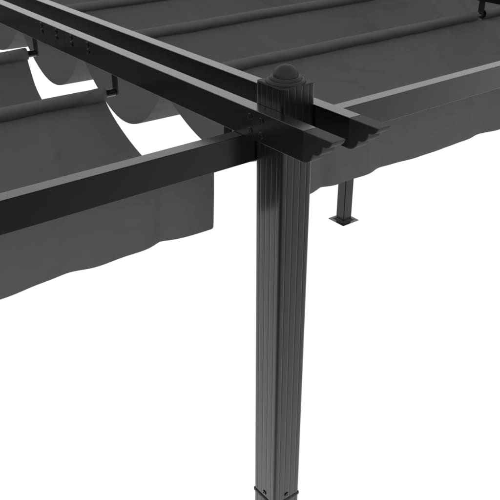 Sodo pavėsinė su ištraukiamu stogu, antracito, 3x6m, aliuminis Sodo pavėsinė su ištraukiamu stogu, antracito, 3x6m, aliuminis - Image 8