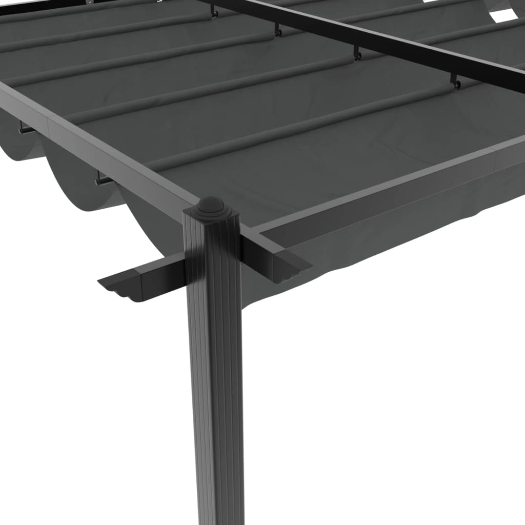 Sodo pavėsinė su ištraukiamu stogu, antracito, 3x6m, aliuminis Sodo pavėsinė su ištraukiamu stogu, antracito, 3x6m, aliuminis - Image 9