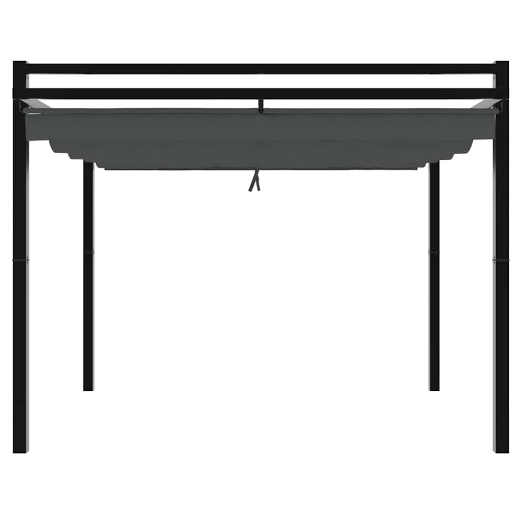 Sodo pavėsinė su ištraukiamu stogu, antracito, 3x3m, aliuminis Sodo pavėsinė su ištraukiamu stogu, antracito, 3x3m, aliuminis - Image 4