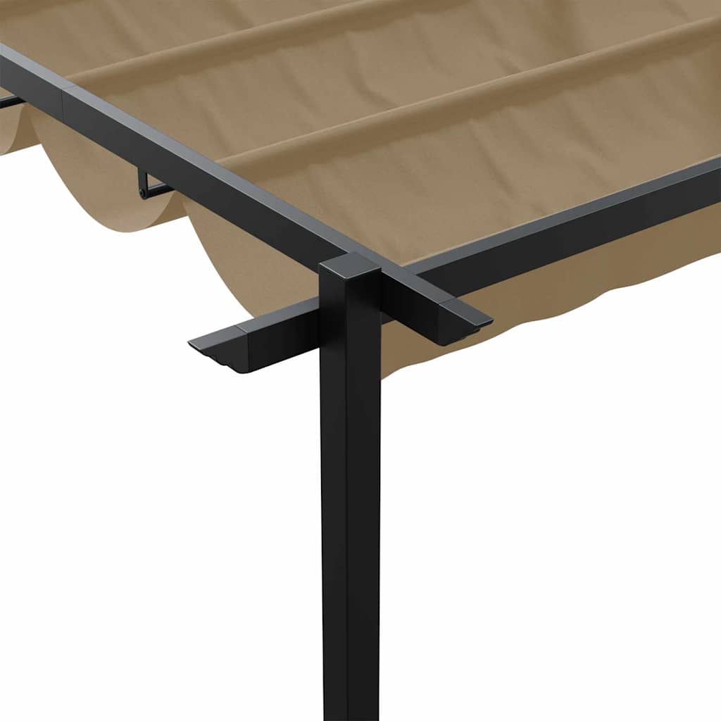 Pavėsinė 300 x 300 x 200 cm Taupe Poliesteris Pavėsinė 300 x 300 x 200 cm Taupe Poliesteris - Image 9