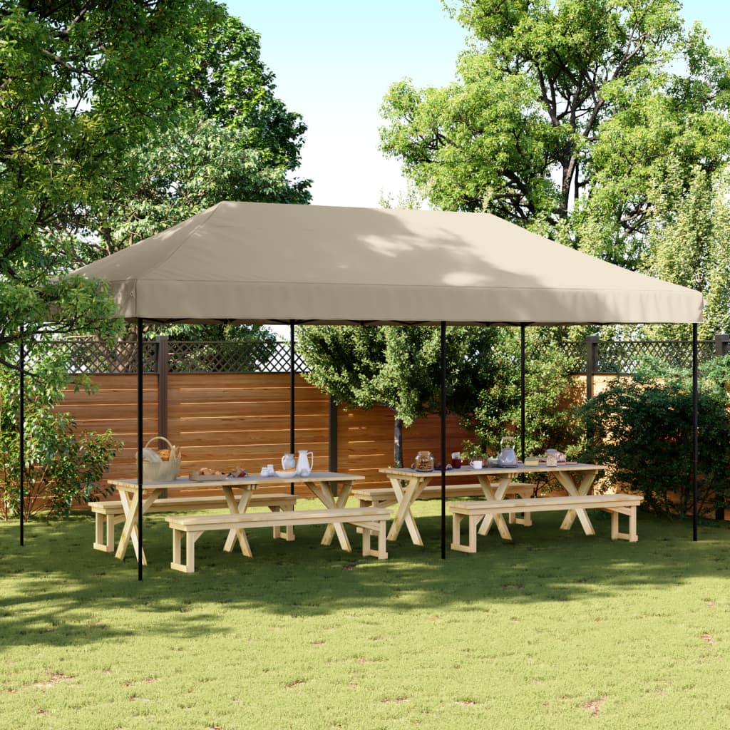 Išskleidžiama proginė palapinė, taupe spalvos, 580x292x315cm Išskleidžiama proginė palapinė, taupe spalvos, 580x292x315cm - Image 2