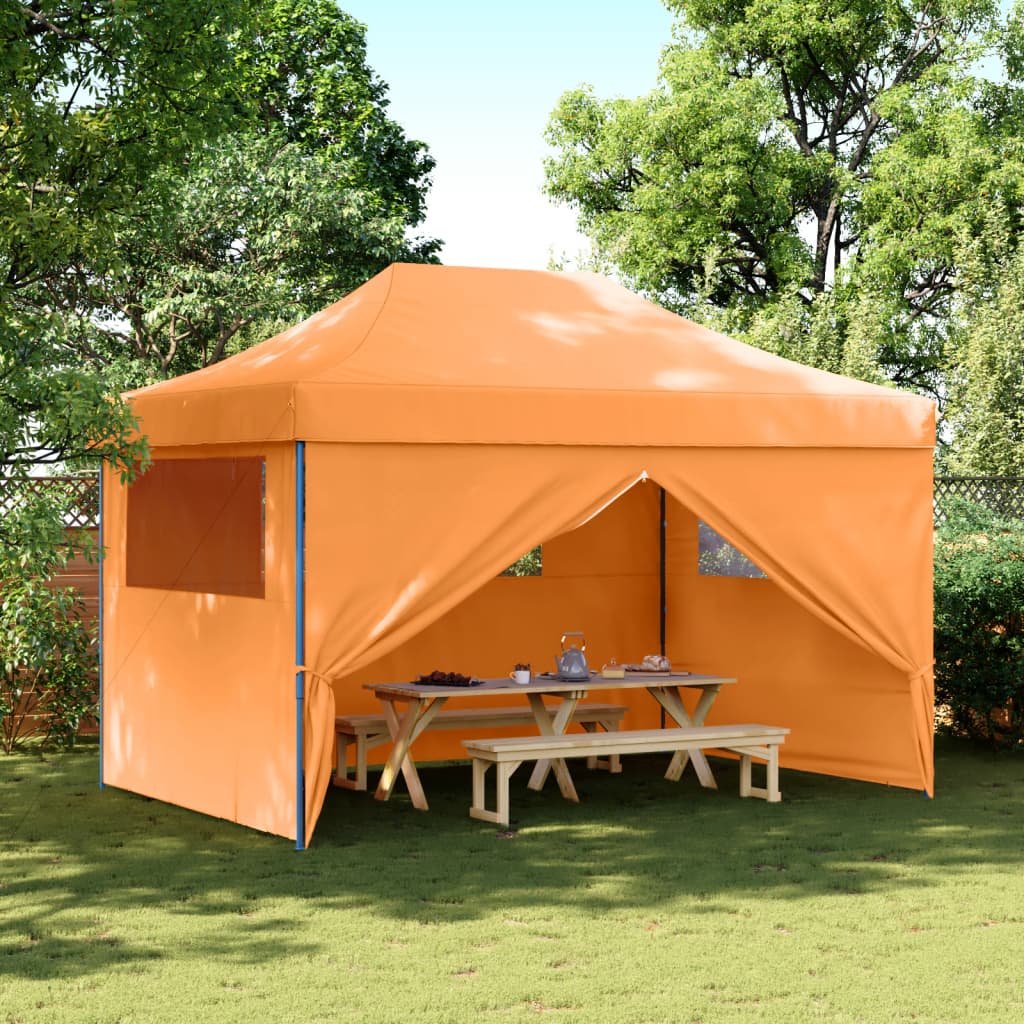 Išskleidžiama proginė palapinė su 4 sienomis, oranžinė Išskleidžiama proginė palapinė su 4 sienomis, oranžinė - Image 2