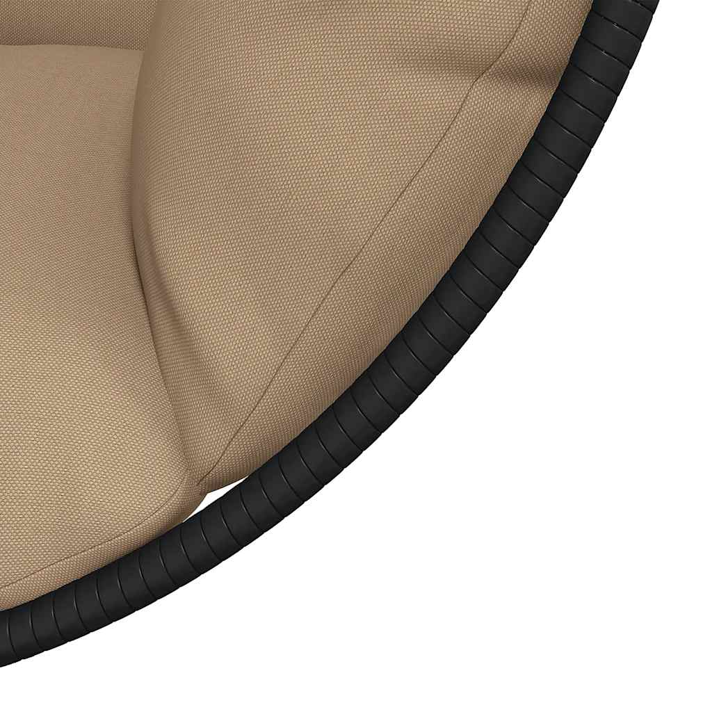 Kabantis kiaušinio formos krėslas, taupe, ratanas/plienas Kabantis kiaušinio formos krėslas, taupe, ratanas/plienas - Image 7