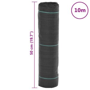 Membrana nuo piktžolių, juodos spalvos, 0,5x15m, PP