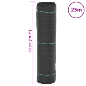 Membrana nuo piktžolių, juodos spalvos, 0,5x25m, PP