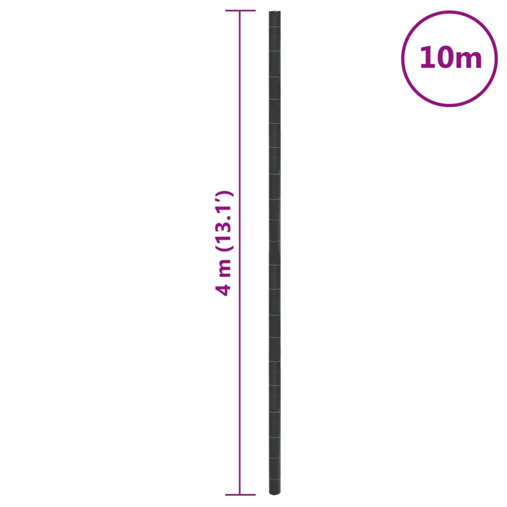 Membrana nuo piktžolių, juodos spalvos, 4x10m, PP Membrana nuo piktžolių, juodos spalvos, 4x10m, PP
