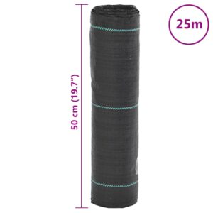Membrana nuo piktžolių, juodos spalvos, 0,5x25m, PP