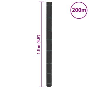 Membrana nuo piktžolių, juodos spalvos, 1,5x200m, PP
