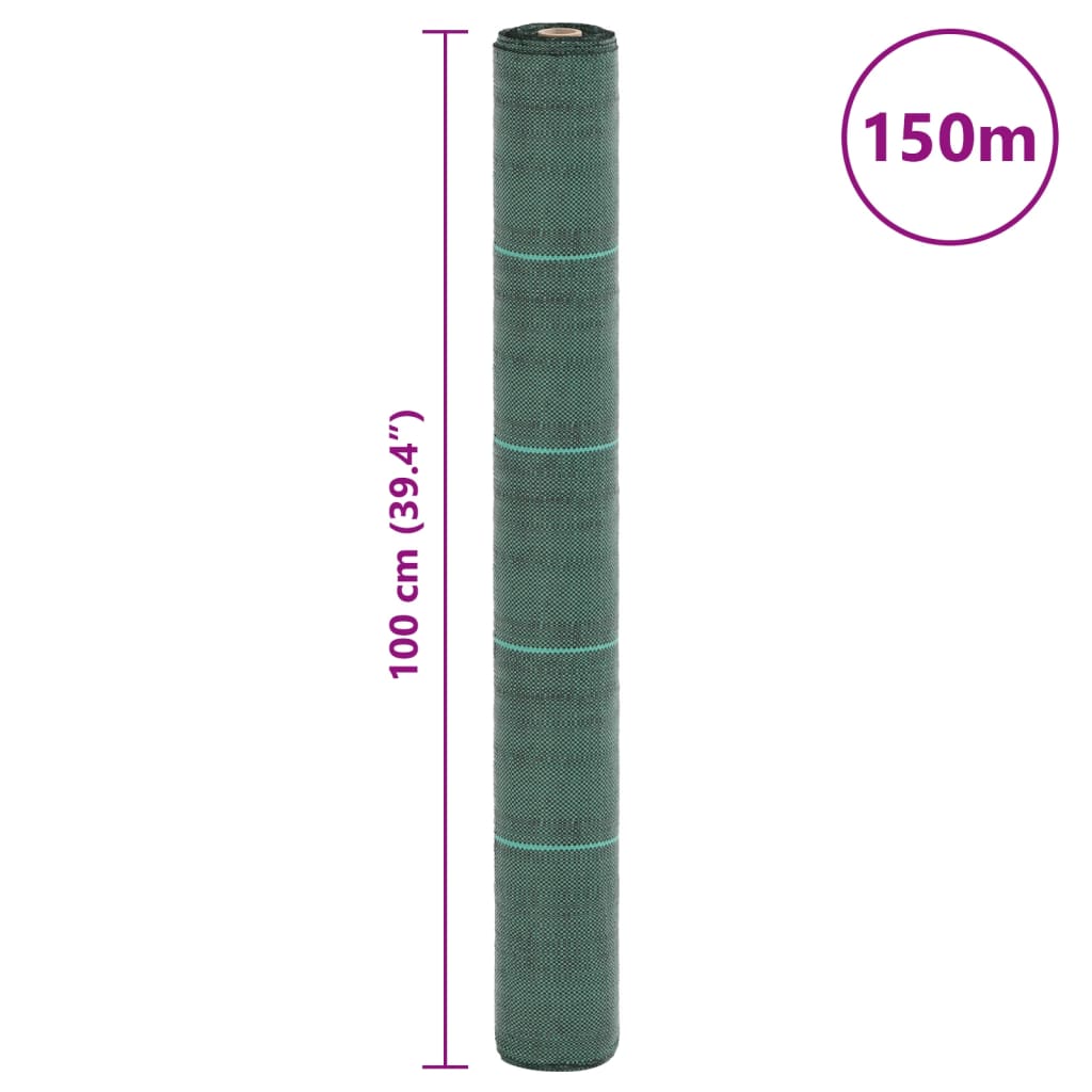Membrana nuo piktžolių, žalios spalvos, 1x150m, PP Membrana nuo piktžolių, žalios spalvos, 1x150m, PP
