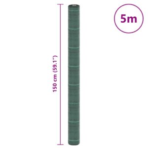 Piktžolių membrana, žalia, 1,5x5 m, PP