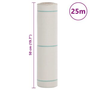 Piktžolių membrana, balta, 0,5x25 m, PP