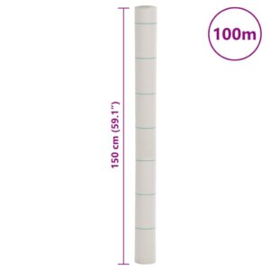 Membrana nuo piktžolių, baltos spalvos, 1,5x100m, PP