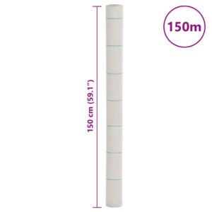 Membrana nuo piktžolių, baltos spalvos, 1,5x150m, PP