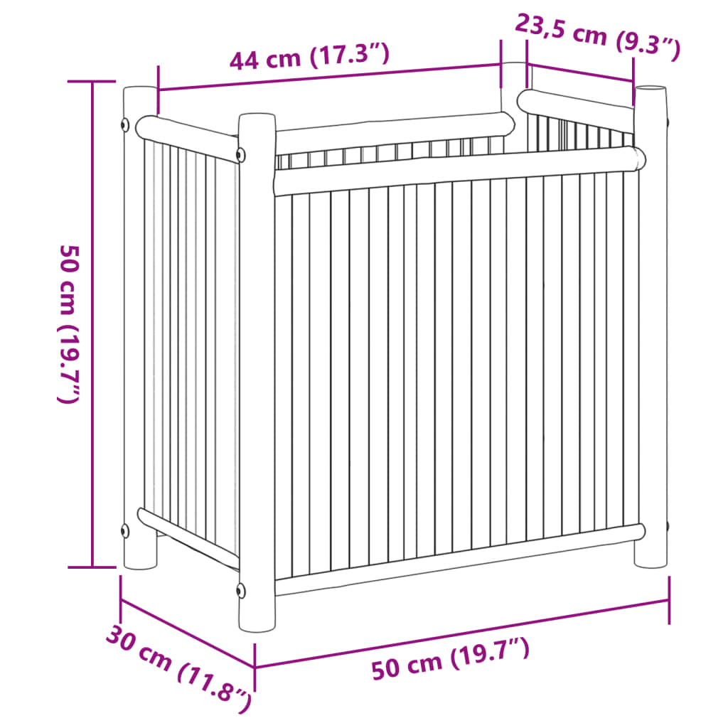 Lovelis, 50x30x50cm, bambukas Lovelis, 50x30x50cm, bambukas