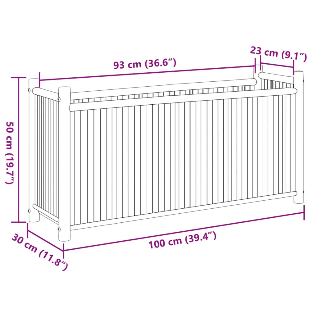 Lovelis, 100x30x50cm, bambukas Lovelis, 100x30x50cm, bambukas