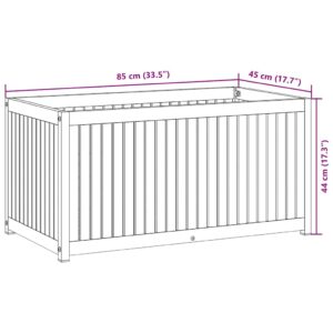 Sodo lovelis, 85x45x44cm, akacijos medienos masyvas ir plienas