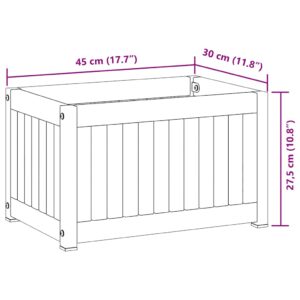 Sodo lovelis, 45x30x27,5cm, akacijos medienos masyvas/plienas
