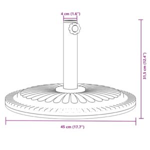 Skėčio nuo saulės pagrindas 38/48mm skersmens stulpams, 12kg