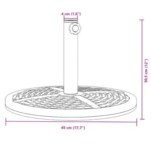 Skėčio nuo saulės pagrindas 38/48mm skersmens stulpams, 12kg
