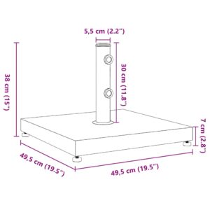 Skėčio nuo saulės pagrindas 32/38/48mm skersmens stulpams, 28kg