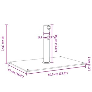 Skėčio nuo saulės pagrindas 32/38/48mm skersmens stulpams, 15kg