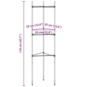 Pomidorų narvas 2vnt., 116 cm Plienas ir PP