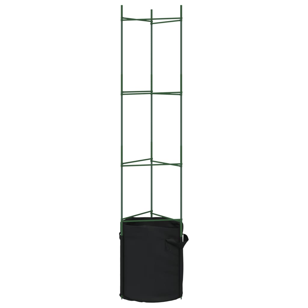 Pomidorų narvas su augalų maišeliu, 2vnt., 154cm, plienas ir PP Pomidorų narvas su augalų maišeliu, 2vnt., 154cm, plienas ir PP - Image 5