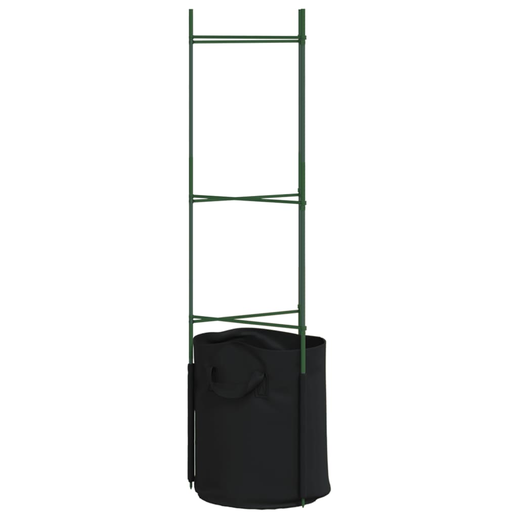 Pomidorų narvai su augalų maišeliais, 4vnt., 116cm, plienas/PP Pomidorų narvai su augalų maišeliais, 4vnt., 116cm, plienas/PP - Image 6