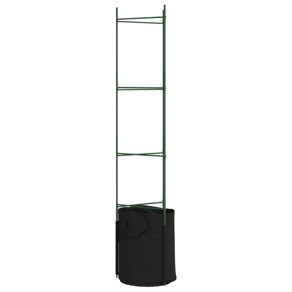 Pomidorų narvai su augalų maišeliais, 4vnt., 154cm, plienas/PP Pomidorų narvai su augalų maišeliais, 4vnt., 154cm, plienas/PP - Image 6