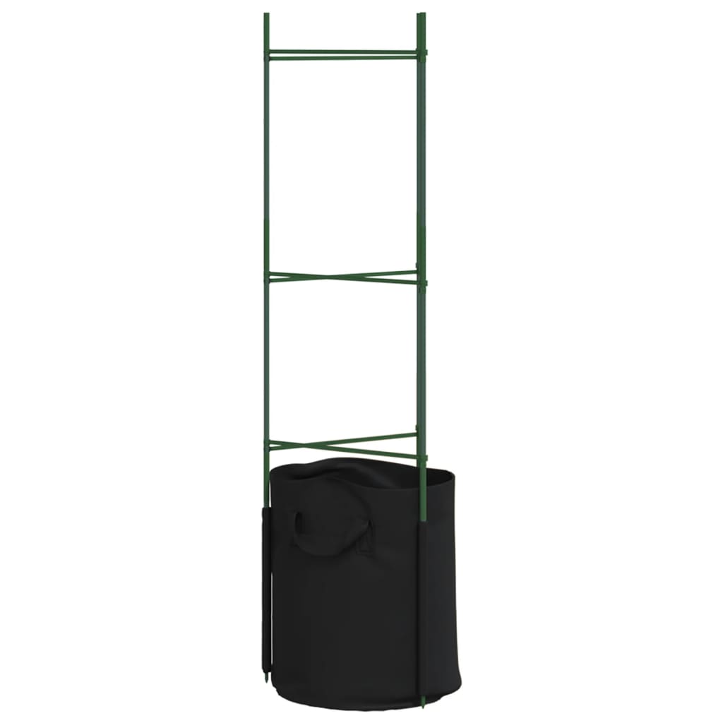 Pomidorų narvai su augalų maišeliais, 6vnt., 116cm, plienas/PP Pomidorų narvai su augalų maišeliais, 6vnt., 116cm, plienas/PP - Image 6