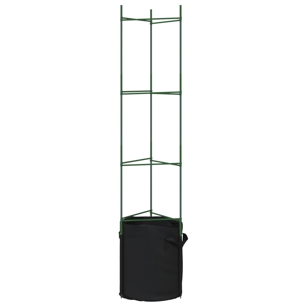 Pomidorų narvai su augalų maišeliais, 8vnt., 154cm, plienas/PP Pomidorų narvai su augalų maišeliais, 8vnt., 154cm, plienas/PP - Image 5