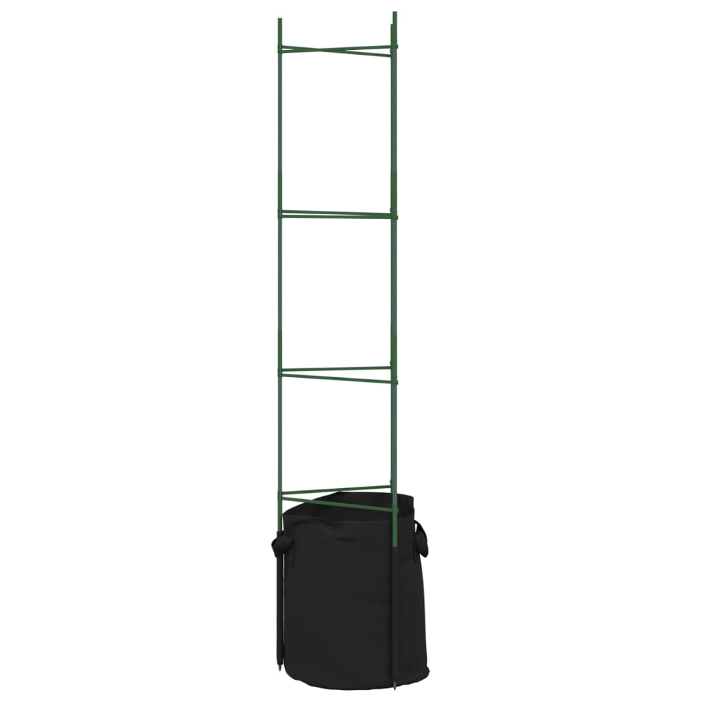 Pomidorų narvai su augalų maišeliais, 8vnt., 154cm, plienas/PP Pomidorų narvai su augalų maišeliais, 8vnt., 154cm, plienas/PP - Image 7