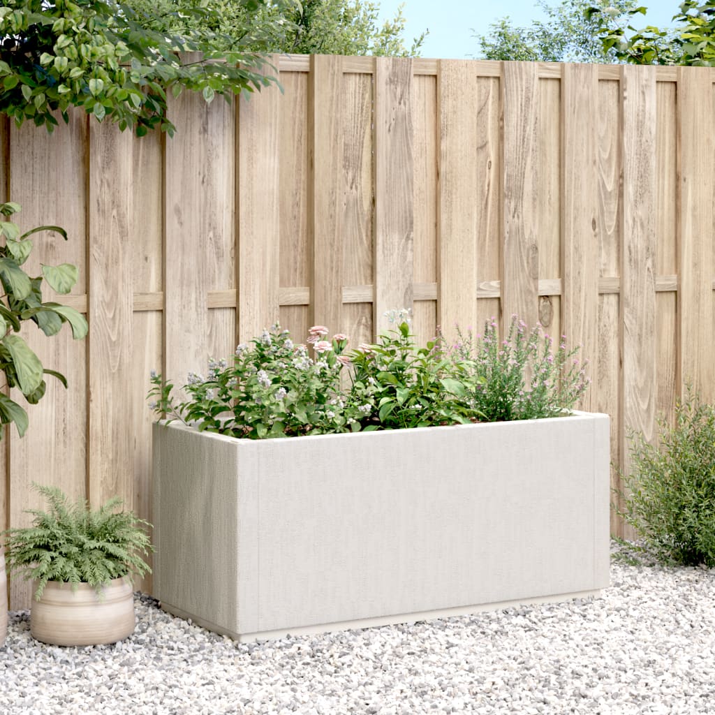 Sodo lovelis, baltos spalvos, 80x36x35cm, PP Sodo lovelis, baltos spalvos, 80x36x35cm, PP - Image 4