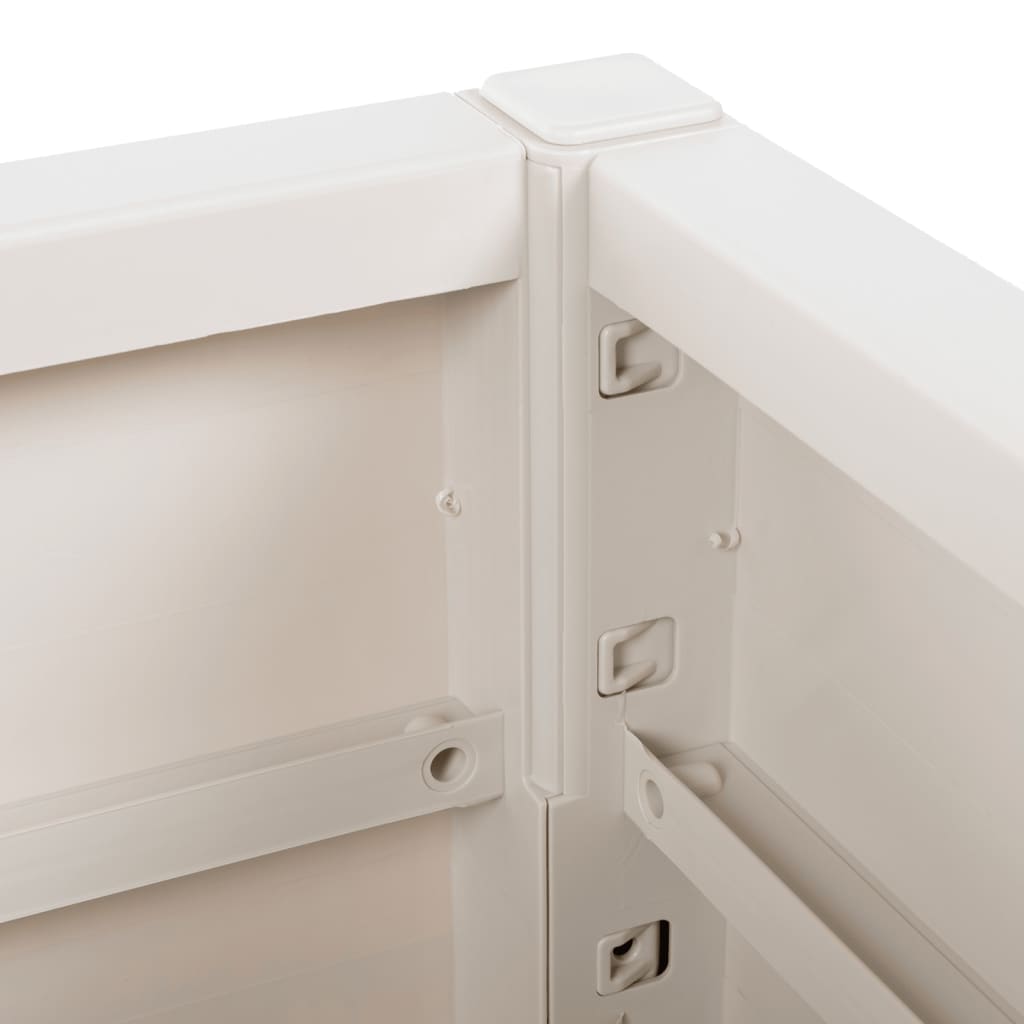 Sodo lovelis, baltos spalvos, 80x36x35cm, PP Sodo lovelis, baltos spalvos, 80x36x35cm, PP - Image 9