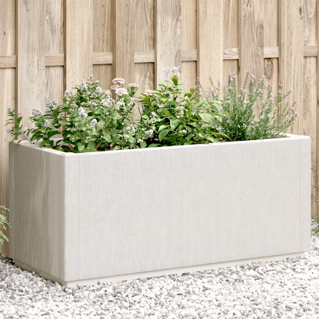 Sodo lovelis, baltos spalvos, 80x36x35cm, PP Sodo lovelis, baltos spalvos, 80x36x35cm, PP - Image 2