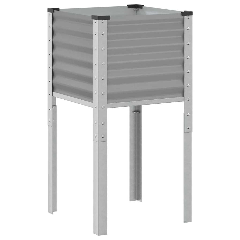 Sodo lovelis, pilkos spalvos, 45x45x88cm, plienas Sodo lovelis, pilkos spalvos, 45x45x88cm, plienas - Image 3