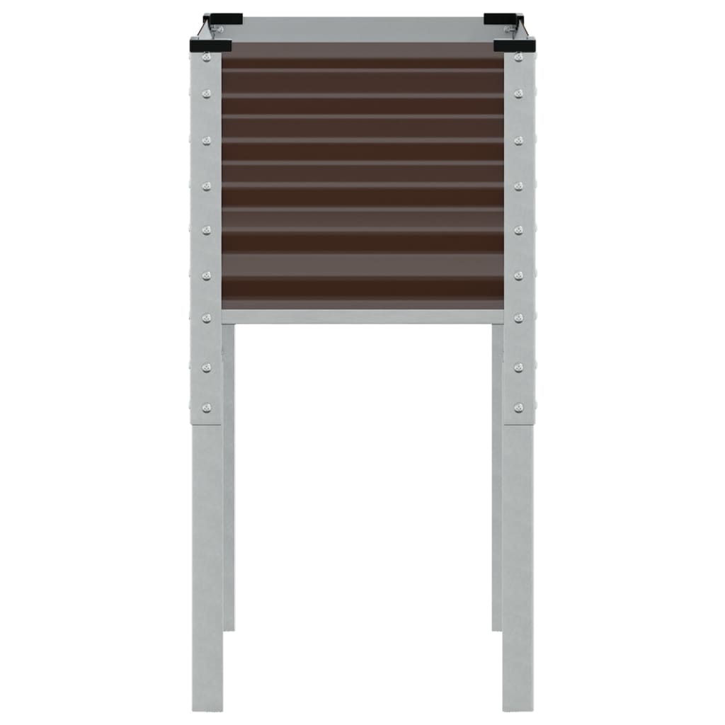 Sodo vazonas, rudas, 45x45x88cm, plienas Sodo vazonas, rudas, 45x45x88cm, plienas - Image 5