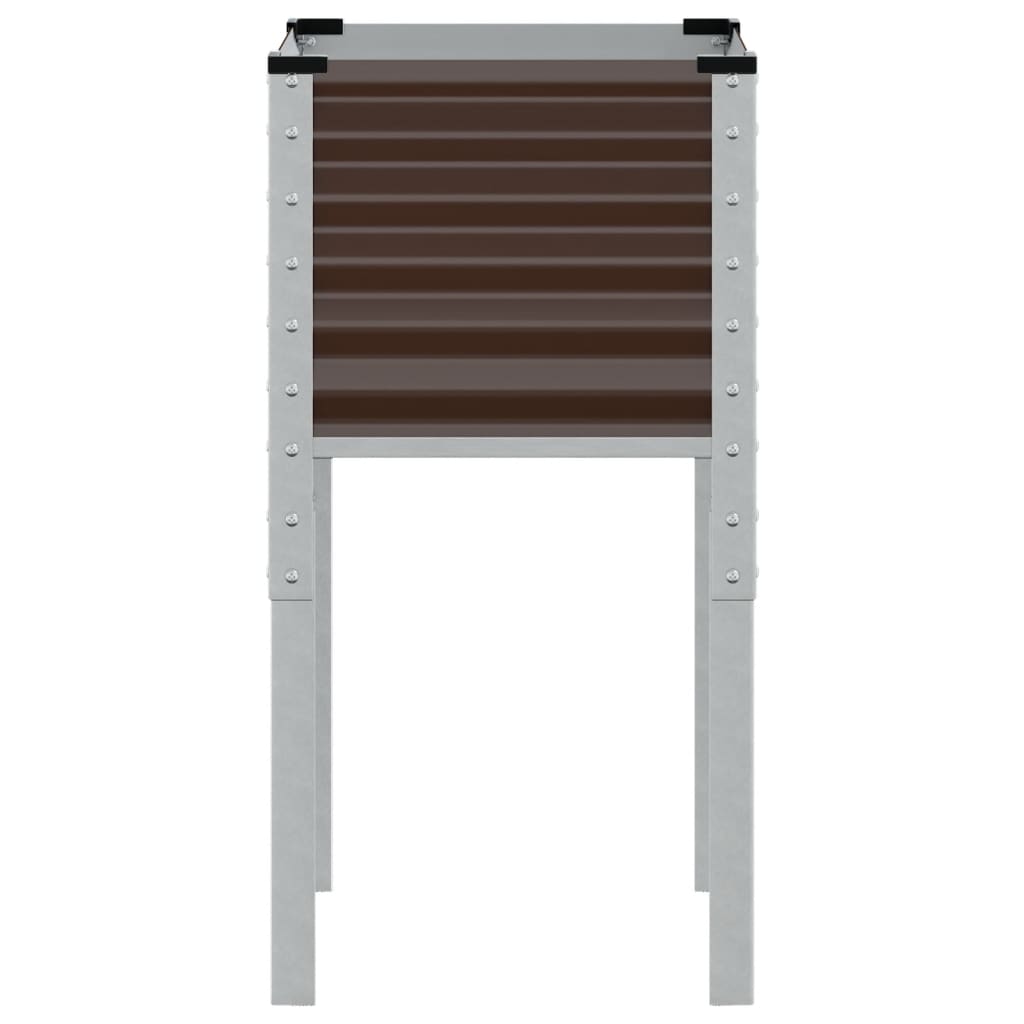 Sodo vazonas, rudas, 45x45x88cm, plienas Sodo vazonas, rudas, 45x45x88cm, plienas - Image 7