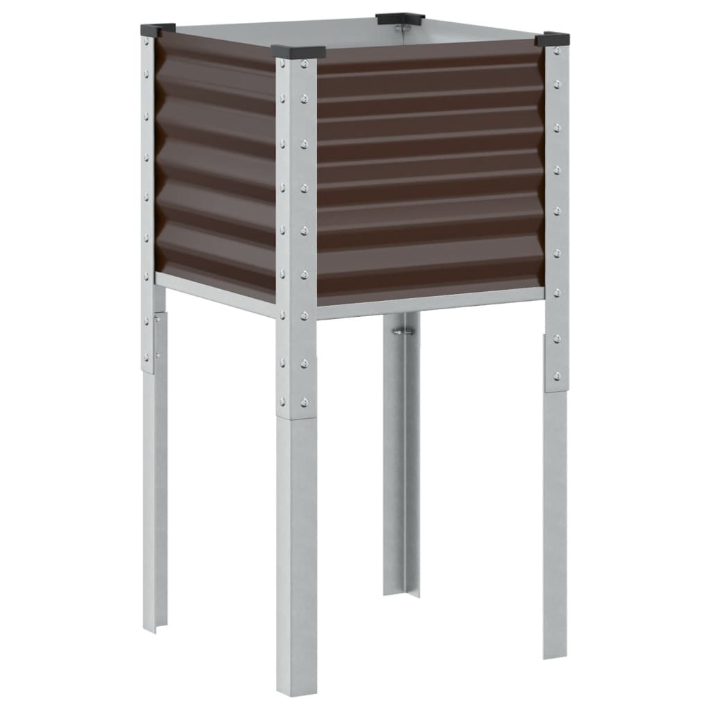 Sodo vazonas, rudas, 45x45x88cm, plienas Sodo vazonas, rudas, 45x45x88cm, plienas - Image 6