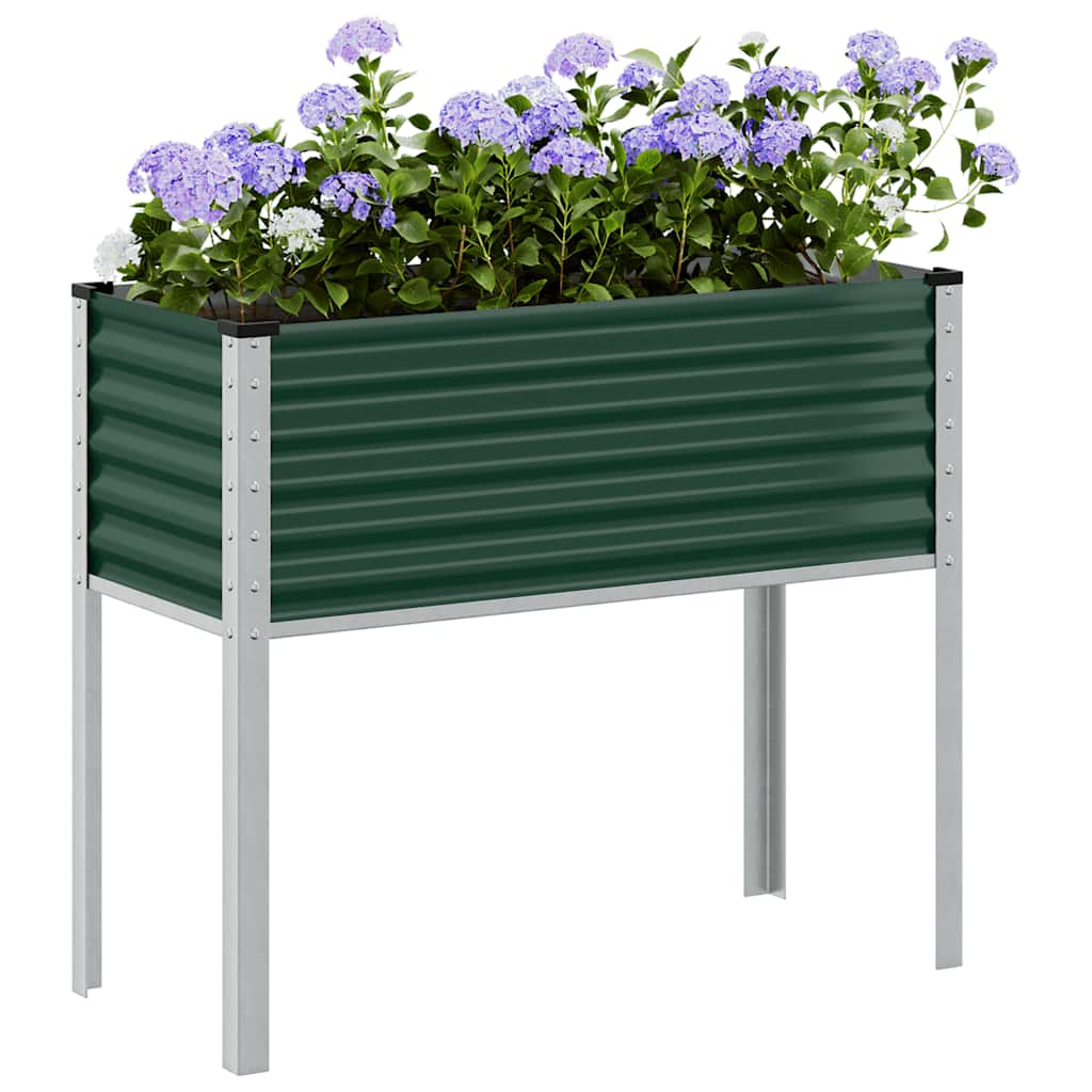 Sodo vazonas, žalias, 100x45x90cm, plienas Sodo vazonas, žalias, 100x45x90cm, plienas - Image 2