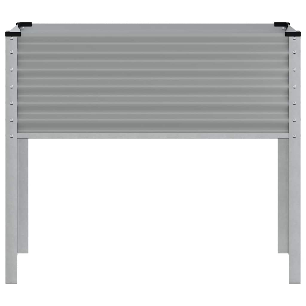 Sodo lovelis, pilkos spalvos, 100x45x90 cm, plienas Sodo lovelis, pilkos spalvos, 100x45x90 cm, plienas - Image 5