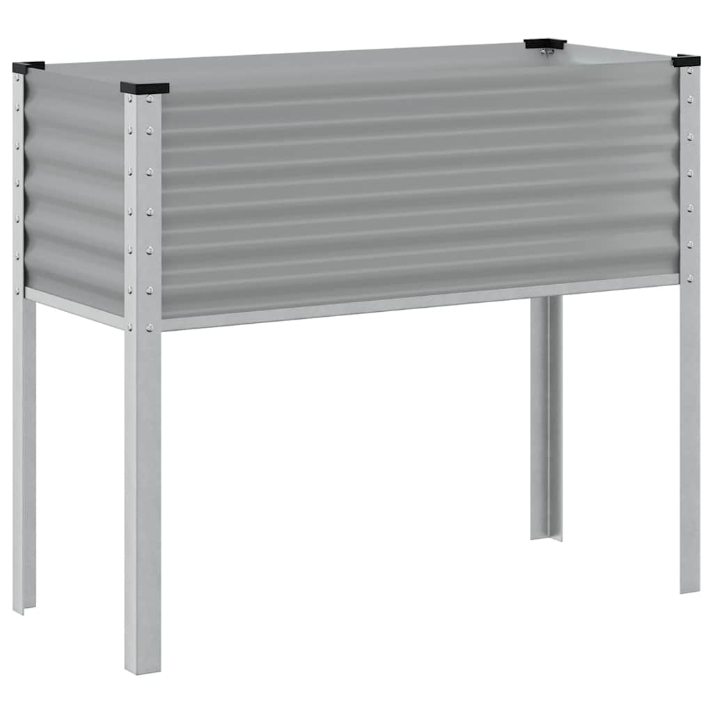 Sodo lovelis, pilkos spalvos, 100x45x90 cm, plienas Sodo lovelis, pilkos spalvos, 100x45x90 cm, plienas - Image 6