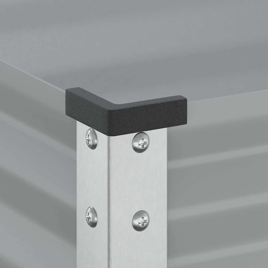 Sodo lovelis, pilkos spalvos, 100x45x90 cm, plienas Sodo lovelis, pilkos spalvos, 100x45x90 cm, plienas - Image 8
